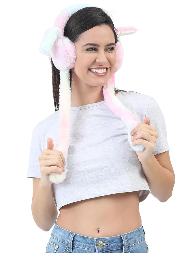 Pastel Cozy Bunny Earmuff Headband